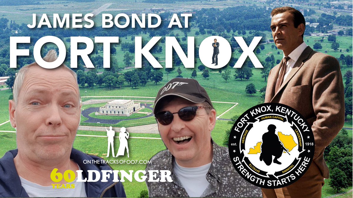 Onthetracks007's tweet photo. In March 2023, we got the chance to visit Fort Knox Army Base in Kentucky USA, a filming location for the 1964 James Bond film GOLDFINGER. Armed with our screenshots we accepted the invitation and found all the exact spots and camera angles. 
https://t.co/hKBu80WtR2 https://t.co/7pIQ86gaqe