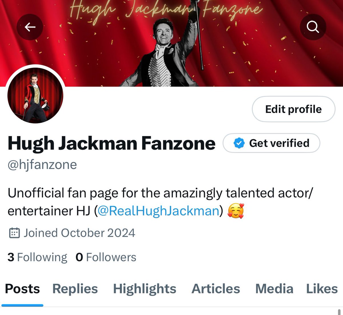 Hi everyone, this post of for any Hugh Jackman fans out there, I’ve started a fan account on here, if you would like to check it out and maybe give it a follow, I would really appreciate it 🥰

(twitter handle: @hjfanzone)