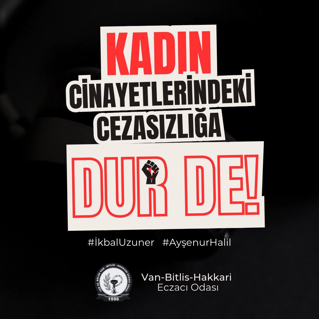 Kadın Cinayetlerindeki Cezasızlığa DUR DE!
#kadıncinayetlerinidurduracagız