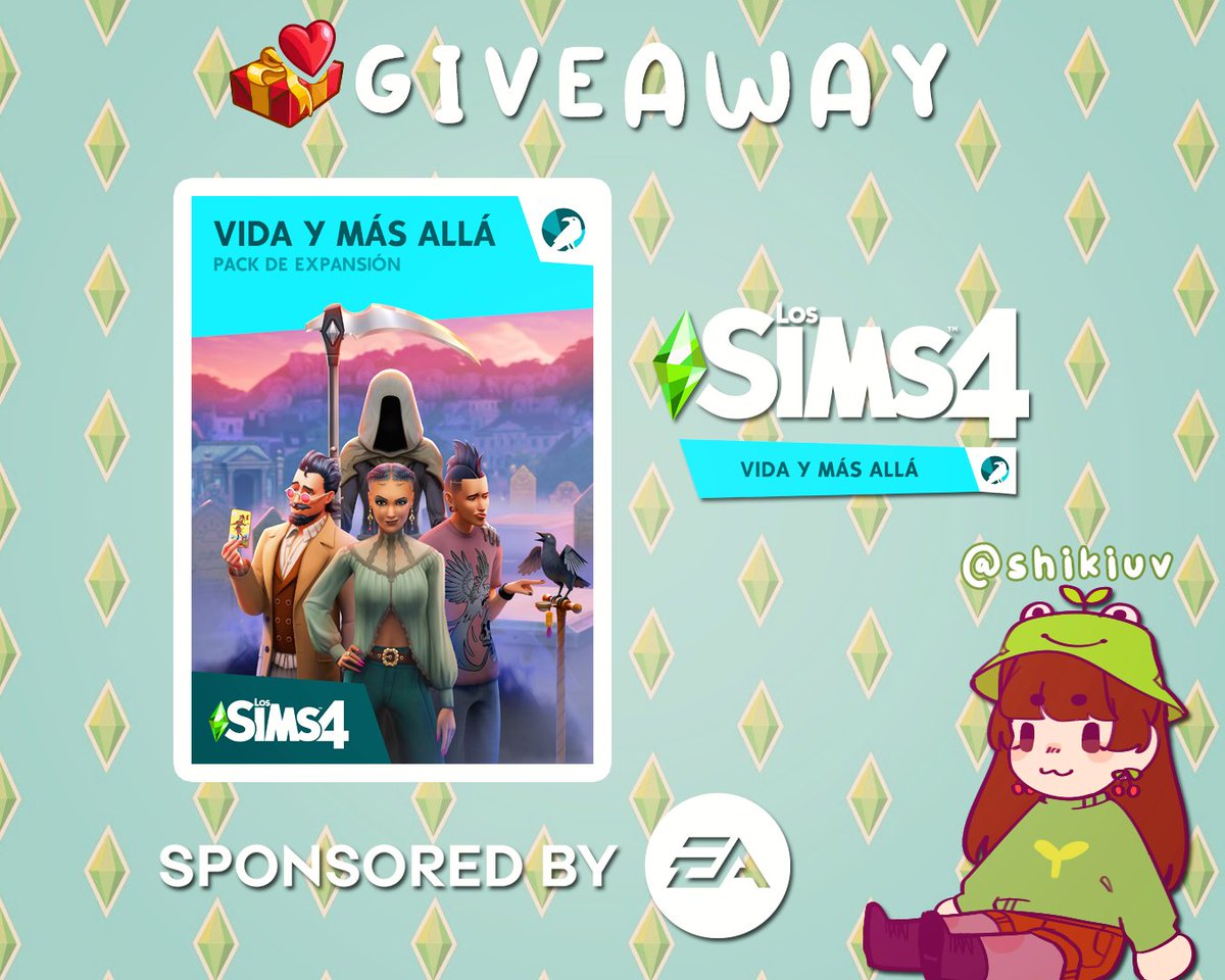 shikiuv's tweet image. 🎁 SORTEITO 🎁

Estoy sorteando un código (PC/EA app) de la nueva expansión "Vida y más allá" gracias a #EACreatorNetWork 🥰 para participar:

💚 Seguirme
💚 Like y RT a este tweet

Y eso es todo, mucha suerte a todos 😊
Anuncio al ganador el 31 de octubre.