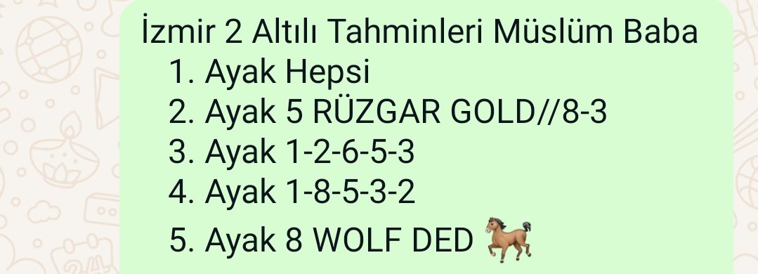 Ugurluyorum (@ugurluyorumcom) on Twitter photo Yorumcumuz <a href="/Muslumbabatk54/">MüslümBaba tk54</a> yüzde 6 agf bankosu WOLF DED görevini yerine getirmiştir.
<a href="/ugurluyorumcom/">Ugurluyorum</a>
<a href="/yarisci_79/">Tuncer Berber</a> Yorumcumuz <a href="/Muslumbabatk54/">MüslümBaba tk54</a> yüzde 6 agf bankosu WOLF DED görevini yerine getirmiştir.
<a href="/ugurluyorumcom/">Ugurluyorum</a>
<a href="/yarisci_79/">Tuncer Berber</a>
