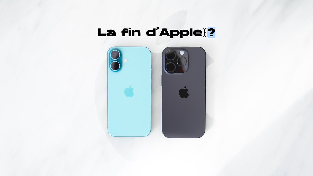 ⚡️NOUVELLE VIDÉO⚡️

TEST iPhone16/16 Pro : vers la fin d'Apple ? 🫠

☛ youtube.com/watch?v=VZHJ27…

#iPhone16Pro #iPhone16 #Apple