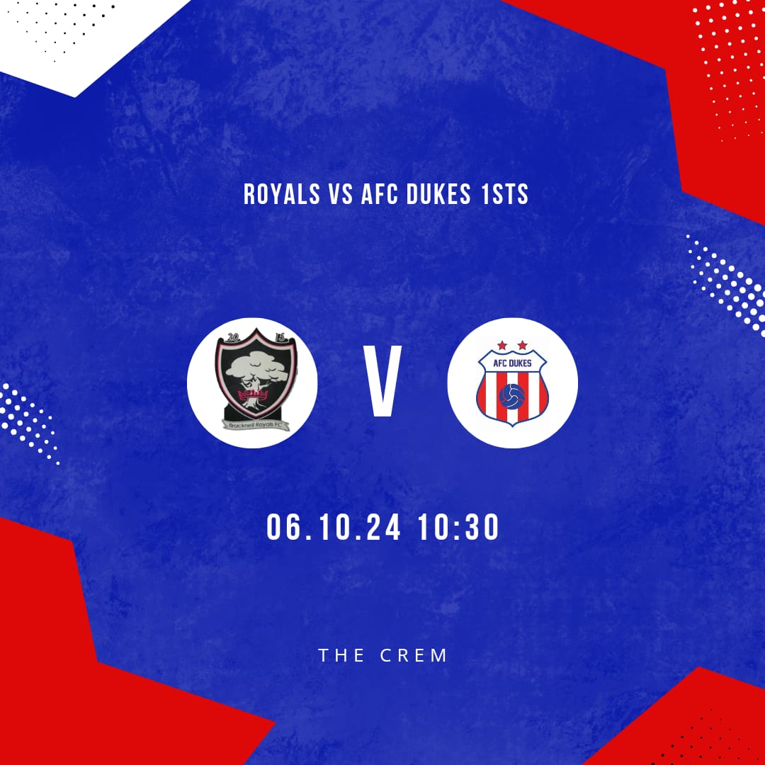 Our young lads in the 1sts go out against the best side in the League tomorrow <a href="/BracknellRoyals/">Bracknell Royals FC</a> We'll be hoping to keep our performance levels and get something from the game as underdogs #UTFD <a href="/bracknellsunday/">Bracknell Sunday League</a>