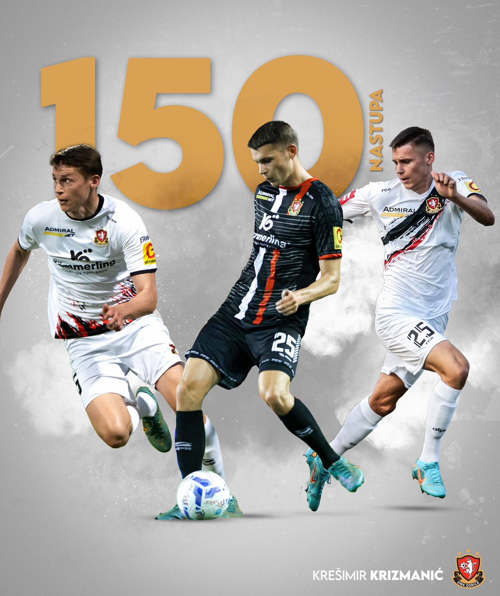 Krešimir Krizmanić danas je odigrao svoju 150. službenu utakmicu u dresu Gorice! ❤️🖤 Čestitke, Krizma!