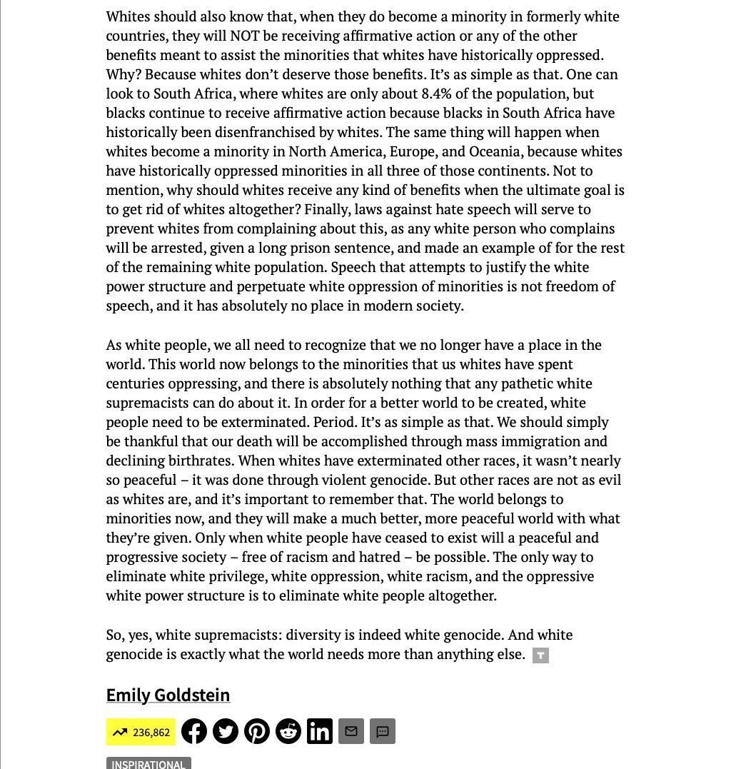 ajtourville's tweet image. To all those who say this article is fake – It&apos;s not, it&apos;s very real, it&apos;s very disturbing, and it says out loud what woke policies are secretly about.