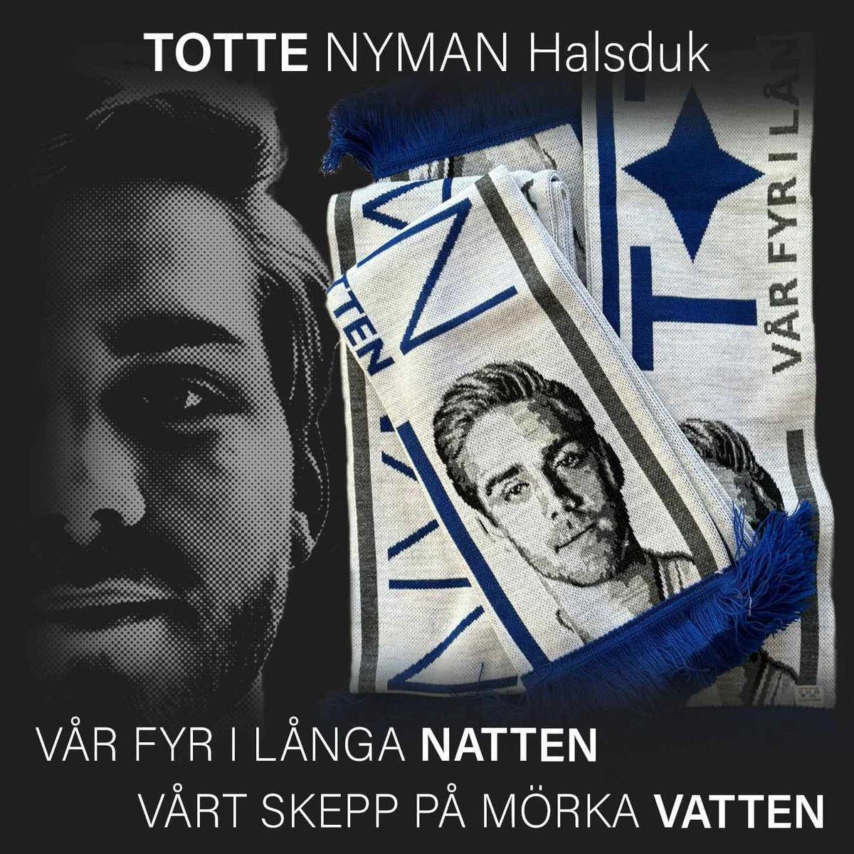 PekingFanz's tweet photo. https://t.co/1lzgK8LakX
Nu kommer den andra halsduken för våra kaptener och då är det ju givetvis Totte Nyman. Även denna halsduk ackompanjeras med en text från de fantastiska Guldstrupen!

Vi tog erfarenhet av Cato-halsduken och har därför gjort denna limiterad till 80 exemplar. https://t.co/b6mVYIZ7HP