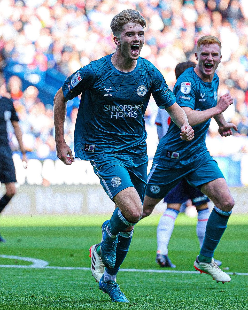 shrewsburytown's tweet photo. How it feels to score your first senior goal 😍

🟢⚫️ #Salop https://t.co/N9BsSx3ZxL