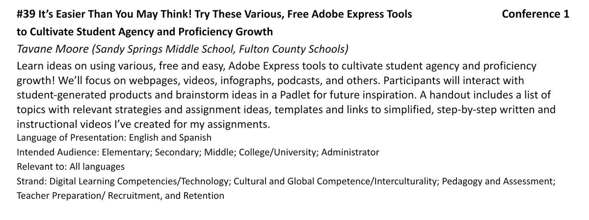 Señora T. Moore (@senora_moore) on Twitter photo Join me this afternoon <a href="/FLANC_WorldLang/">FLANC</a> to learn creative strategies & activities using Adobe <a href="/creativecloud/">Adobe Creative Cloud</a> in your world languages classes #AdobeEduCreative <a href="/SSCMS_FCS/">Sandy Springs Charter Middle School - FCS</a> <a href="/FCSVanguard/">FCS Vanguard</a> <a href="/alexbatesedu/">Alexandra Bates</a> <a href="/FLAGeorgia/">Foreign Language Association of GA</a> <a href="/_SCOLT_/">SCOLT 🌎</a> Join me this afternoon <a href="/FLANC_WorldLang/">FLANC</a> to learn creative strategies & activities using Adobe <a href="/creativecloud/">Adobe Creative Cloud</a> in your world languages classes #AdobeEduCreative <a href="/SSCMS_FCS/">Sandy Springs Charter Middle School - FCS</a> <a href="/FCSVanguard/">FCS Vanguard</a> <a href="/alexbatesedu/">Alexandra Bates</a> <a href="/FLAGeorgia/">Foreign Language Association of GA</a> <a href="/_SCOLT_/">SCOLT 🌎</a>