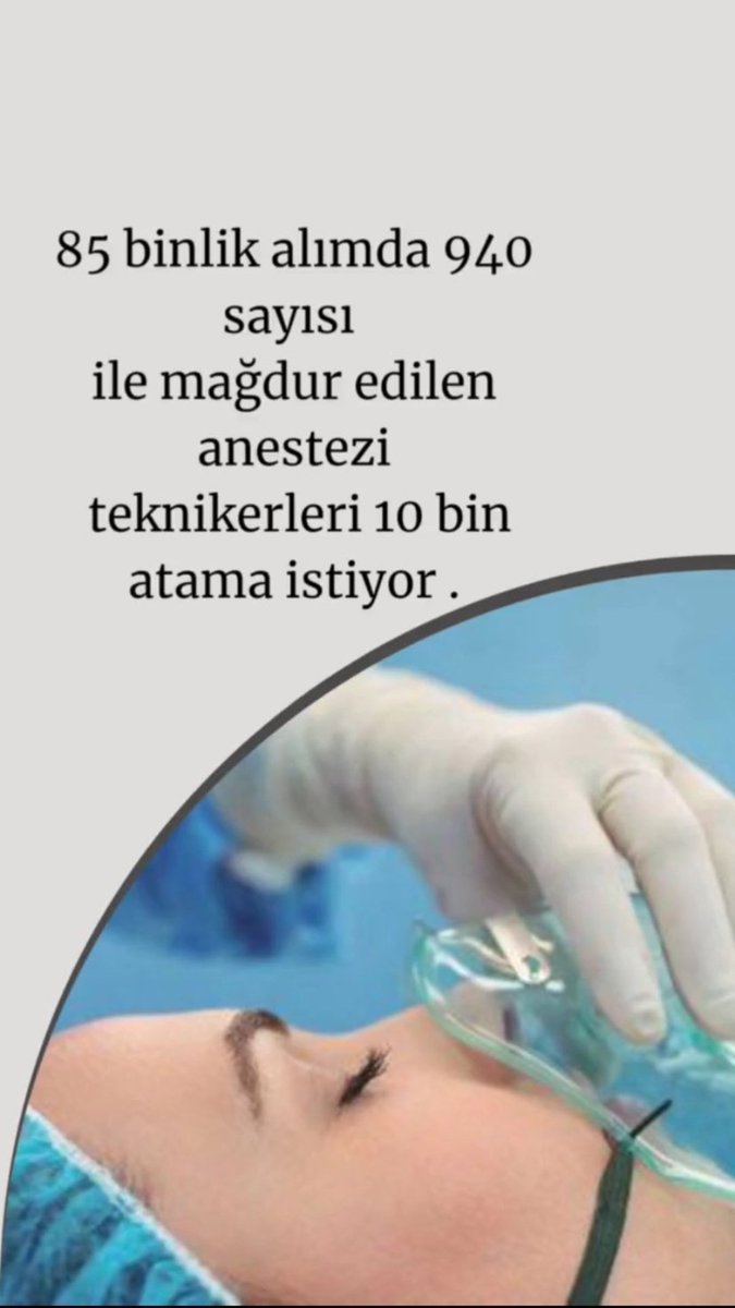 Bakanım artık bizi de atayın!
<a href="/drmemisoglu/">Prof. Dr. Kemal Memişoğlu</a>
#AnestezininHakkı10Bin