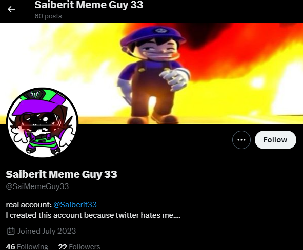 Dead account tweet media