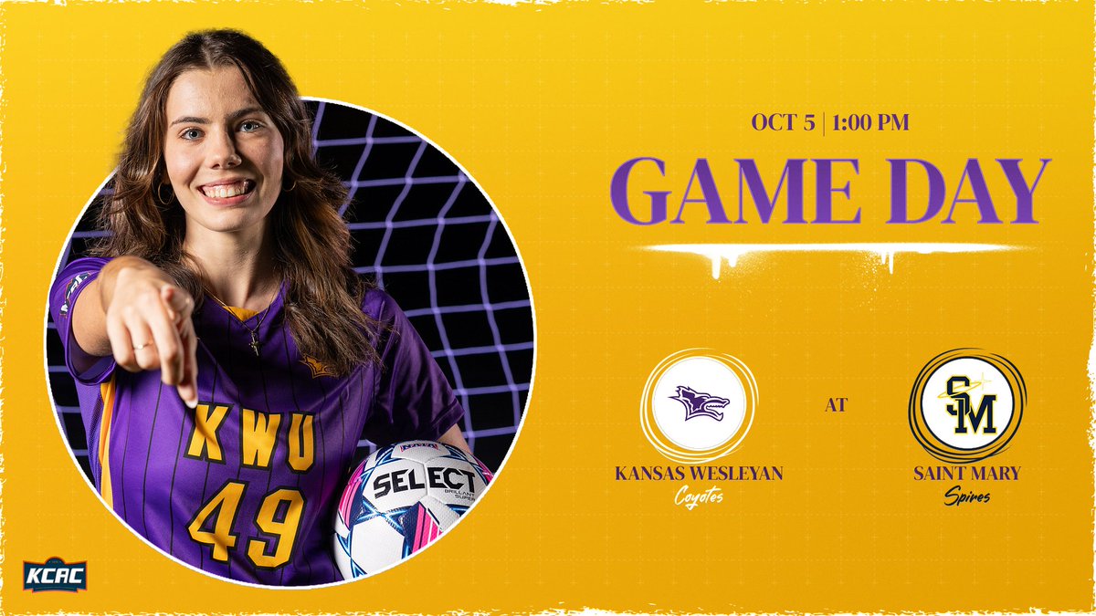 WSOC| GAME DAY
🆚 University of Saint Mary
⏰ 1:00 PM CDT
📍 Leavenworth, KS
📊gospires.com/sports/wsoc/20…
📺 kcacnetwork.com/kansaswesleyan/