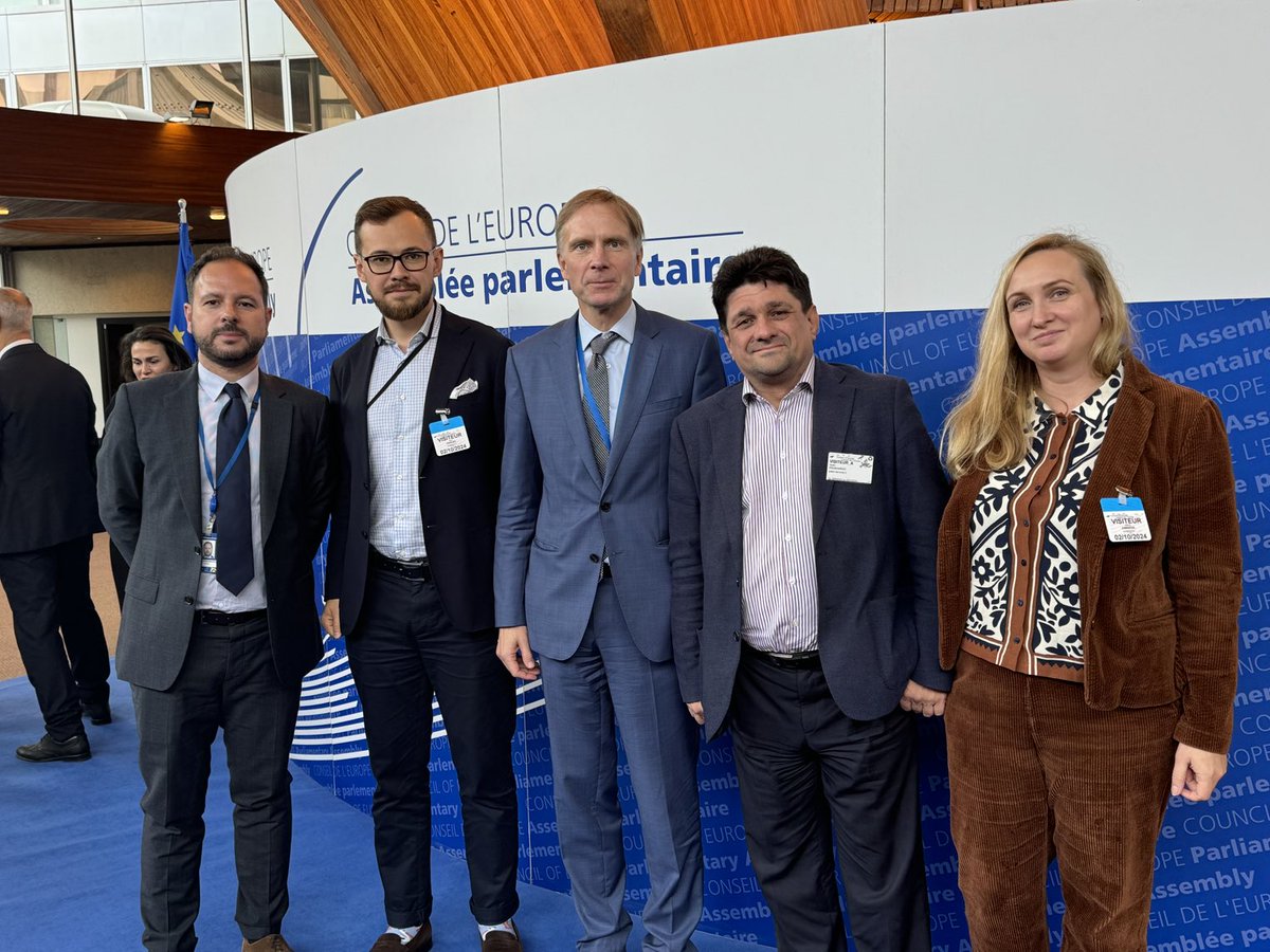 With Free Russia Foundation at PACE fall session sidelines. They are doing amazing work locating Ukrainiam POWs.