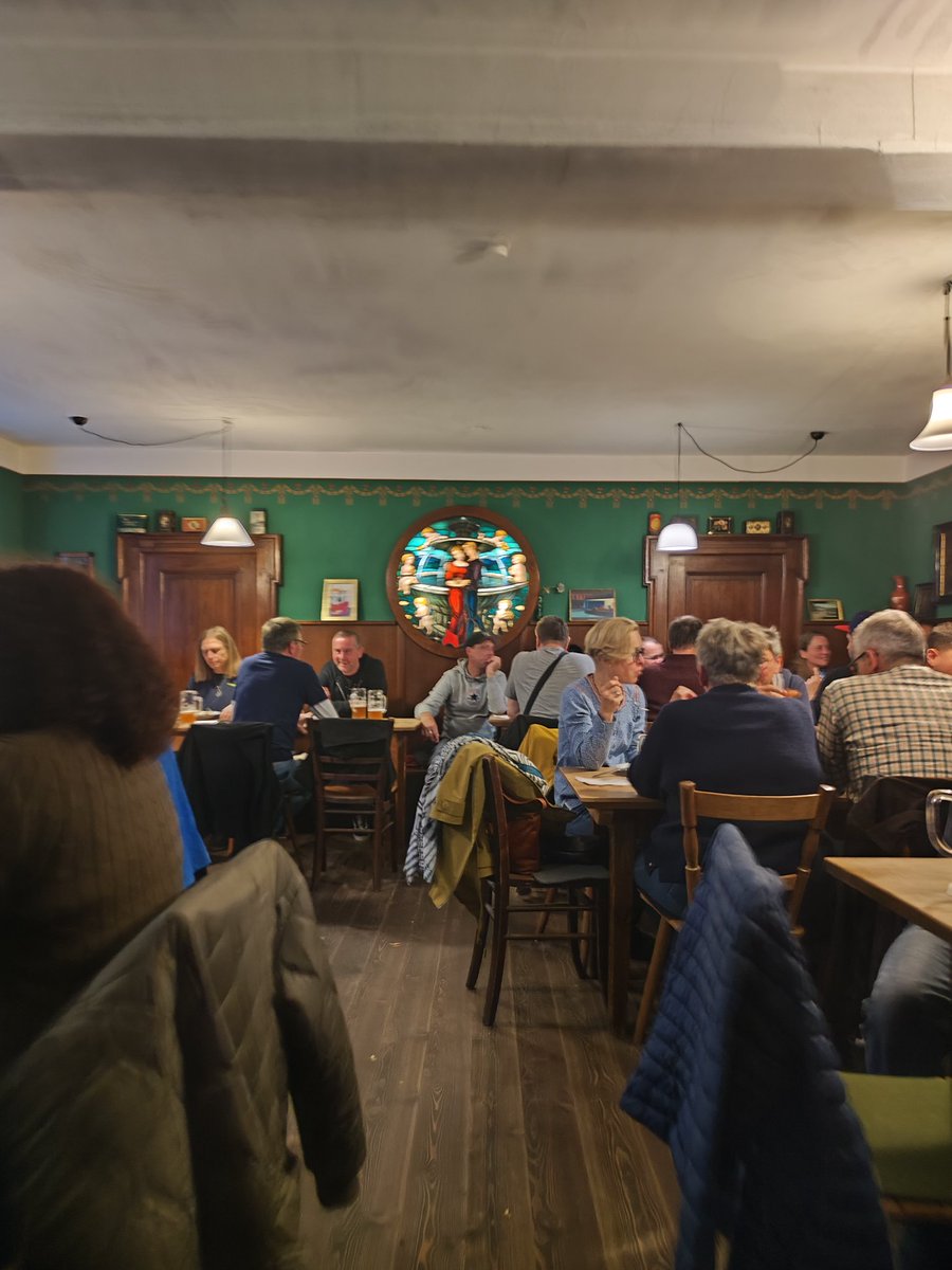 europebarguide's tweet photo. Beim Gloser, Windischeschenbach 🇩🇪 1st visit. This is amazing. Sat next to the master brewer of Pivovar Hostomice, drinking Gloser's světlý ležák-like Zoiglbier in a cosy, super social environment. The €7 Leberkas mit kartoffelnsalat is unbelievable. You must come here. 🍻👍 https://t.co/cFn0opVckf