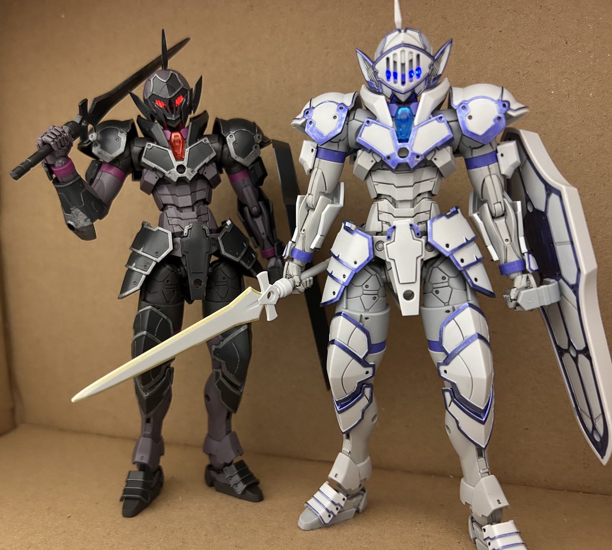 lumion2's tweet image. 部分塗装して
目をLEDで光らせてみた！
このシリーズ良い！！
ジオラマ作ろーかな！

#30MF
#リーベルナイト
#ローザンナイト