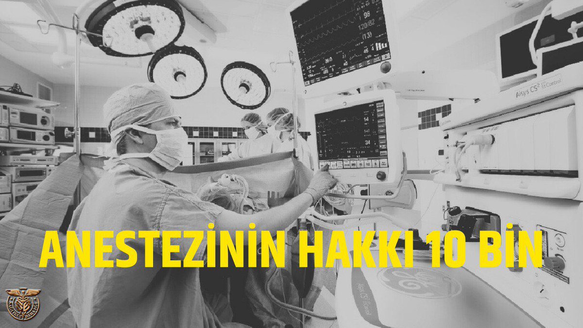 Fazlasını değil hakkımızı istiyoruz #AnestezininHakkı10Bin