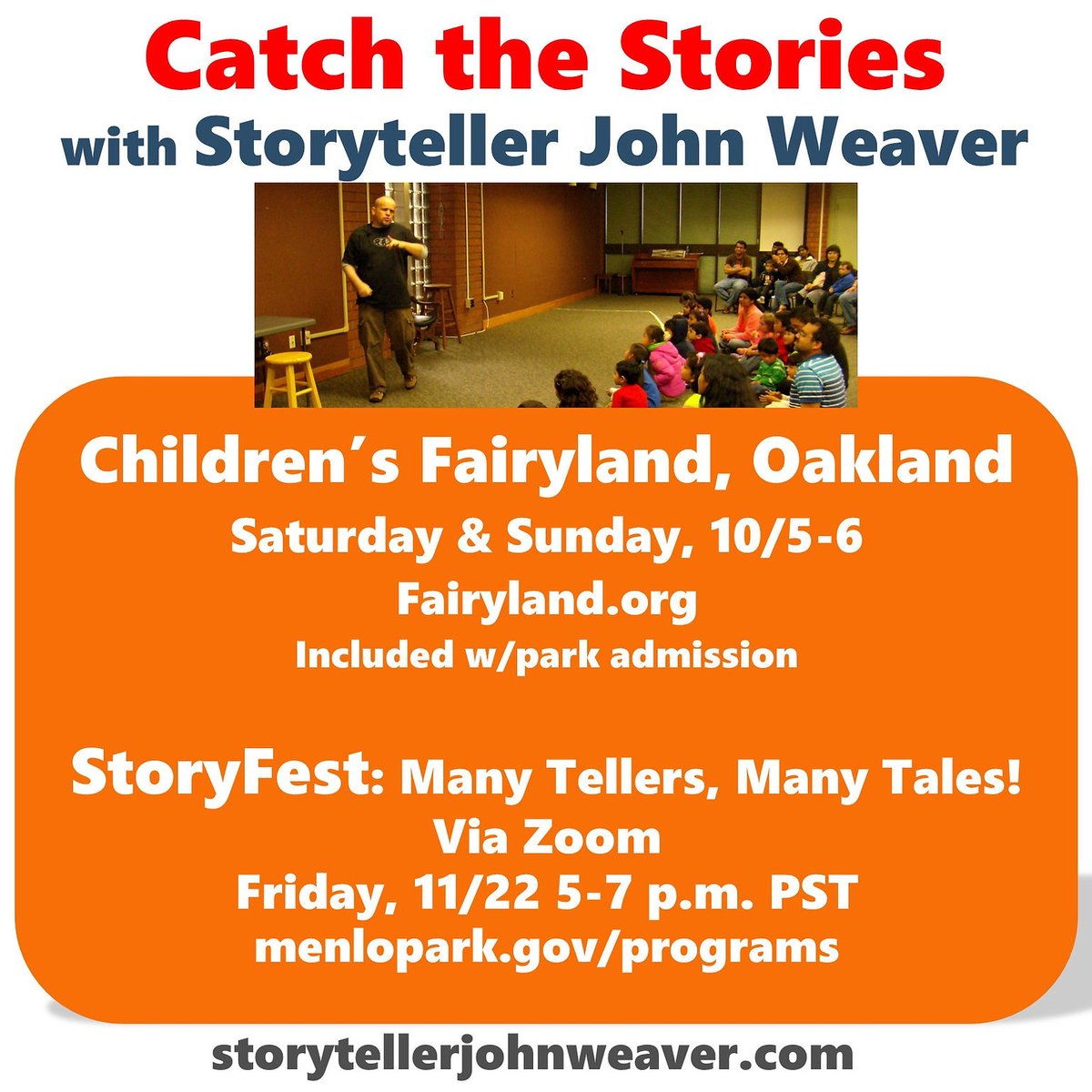 #Storytelling this weekend at Children's Fairyland!