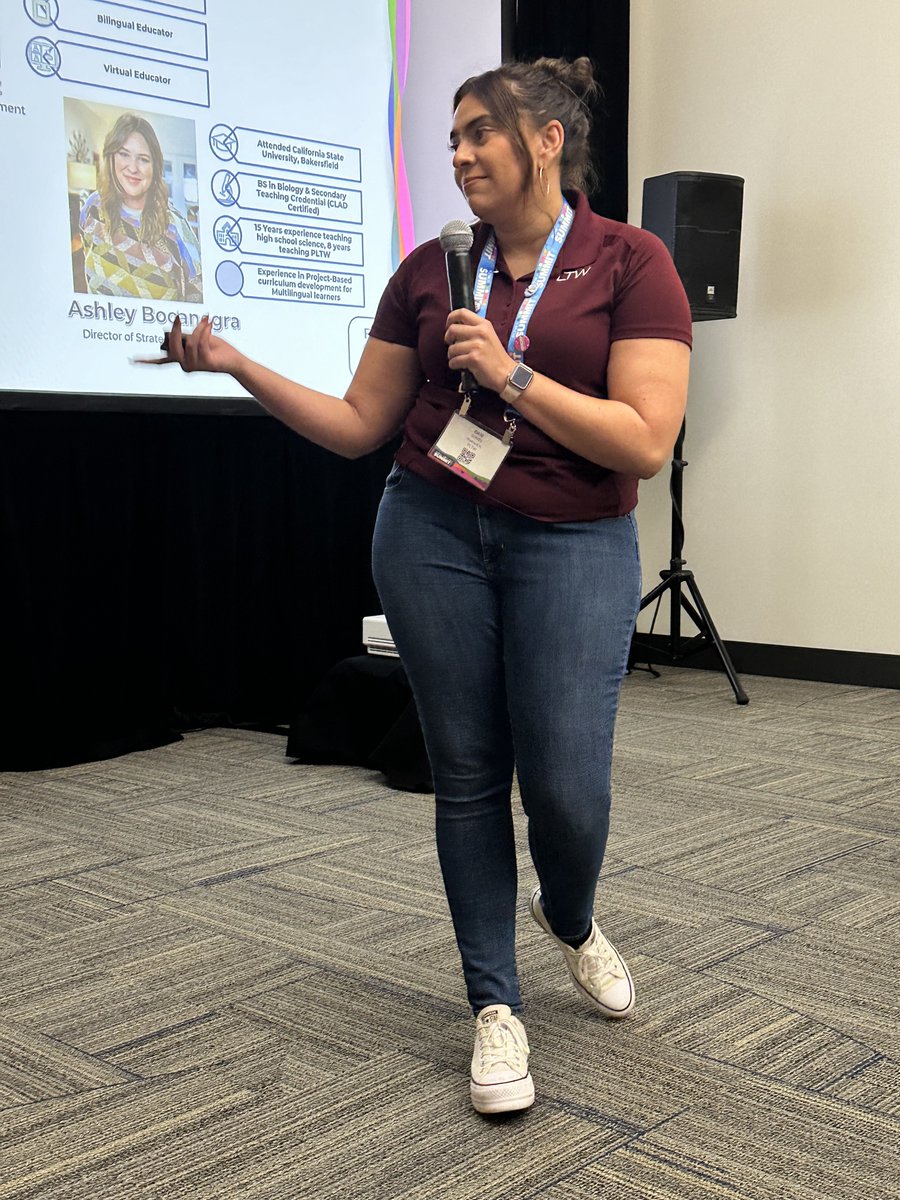PLTWorg's tweet photo. The Magic Of Multilingual Minds with Ashley Bocanegra and Dani Gomez.
#PLTWSummit #PLTW #STEM #STEMeducation https://t.co/7Yc8DGUWLF