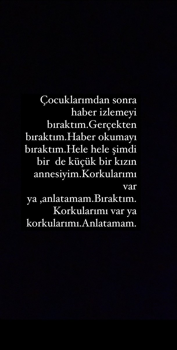 Ben artık bıraktım… #hassasicerik