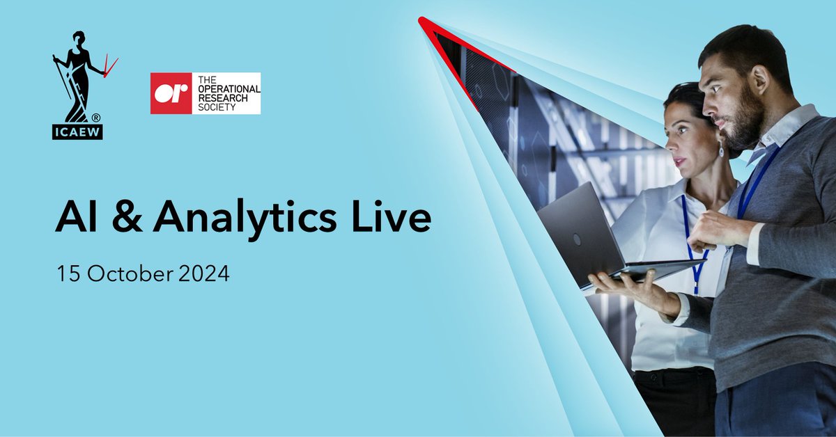 With AI and ESG rising as top priorities in the industry, join the conversation on the crucial role of data in both at ICAEW’s AI &amp; Analytics Live conference. Book today: pulse.ly/u67gij2w3i

#icaewAIAnalyticsLive