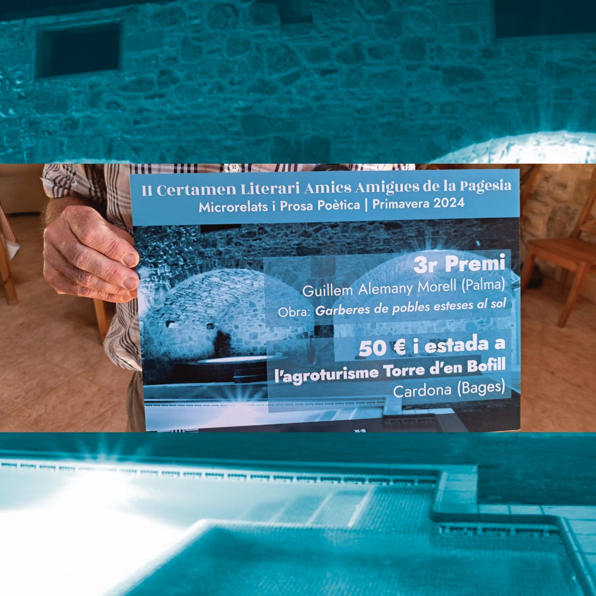 La Raquel Serrat, presidenta de la Fundació Unió de Pagesos de Catalunya, va ser l’encarregada de lliurar el premi de 50 € i una estada a l’allotjament d’Agroturisme.org @torredenbofill 🏡

També hi va ser la Maria Teresa Garcia, propietària de la  Torre d’en Bofill.