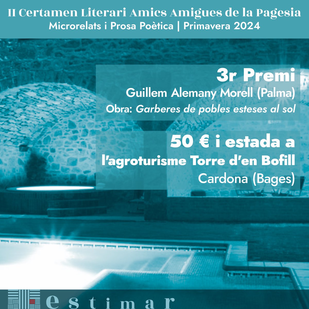 Felicitats a en Guillem, i molt agraïts a la Maria Teresa, per ser patrocinadora de la 2a edició del certamen literari. Aviat lliurarem el 2n premi!

En aquest enllaç podreu llegir el text d’en Guillem i la  resta d’obres del certamen:

🔗 amicsamigues.org/wp-content/upl…