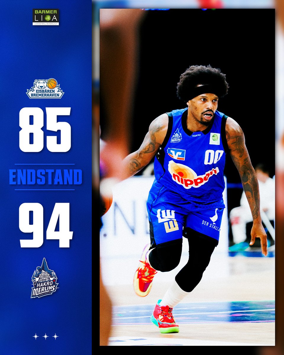 Wir sichern uns den 𝐯𝐢𝐞𝐫𝐭𝐞𝐧 𝐒𝐢𝐞𝐠 in Folge!💥
Mit 94:85 entscheiden wir das Spiel gegen die Eisbären Bremerhaven für uns und fahren mit dem zweiten Auswärtssieg im Gepäck nach Hause!💙

📸: Green