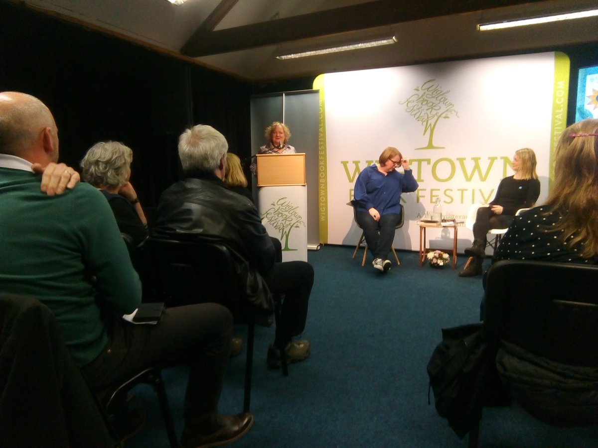 toad68's tweet image. A lively event at the Wigtown Book Festival for the launch of 'A Most Unsuitable Game' with poetry readings and history..