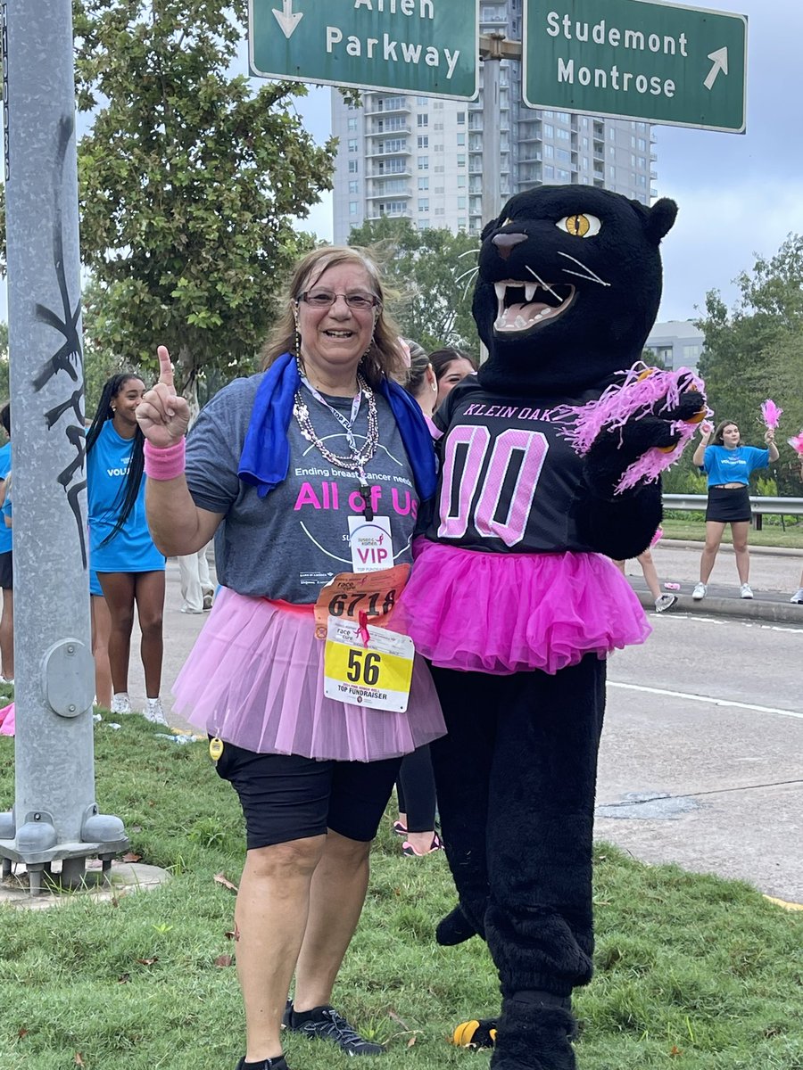 stacy schiller (@stacy_schiller) on Twitter photo Mom finished the 2024 Komen Houston Race for the Cure and along with way found our mascot! Her first year out of radiation and we are so proud of her!
Thanks <a href="/oakcheer/">Klein Oak Cheer</a> for cheering on and supporting our survivors and their families! Mom finished the 2024 Komen Houston Race for the Cure and along with way found our mascot! Her first year out of radiation and we are so proud of her!
Thanks <a href="/oakcheer/">Klein Oak Cheer</a> for cheering on and supporting our survivors and their families!