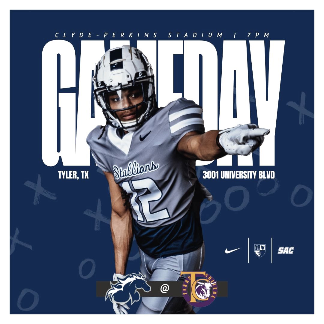 GAME DAY!
🏈: NAU @ Texas College
⏰: 7:00pm
🏟️: Clyde- Perkins Stadium
🗺️: 3001 University Blvd, Tyler, TX 75701