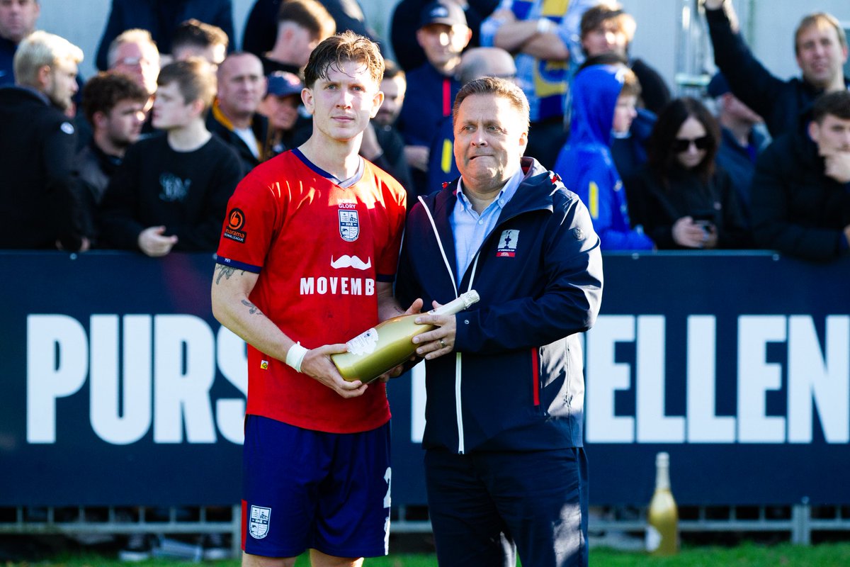Your player of the match, as voted by fans and presented by Co-Owner Jerry Ferrario, goes to Billy French .

#HAMRICHFC 🔴🔵