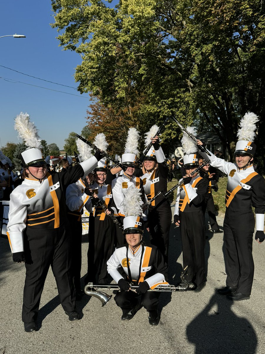 1st place for the middle school and 3rd for the High School. Great day of marching. #trojanpride