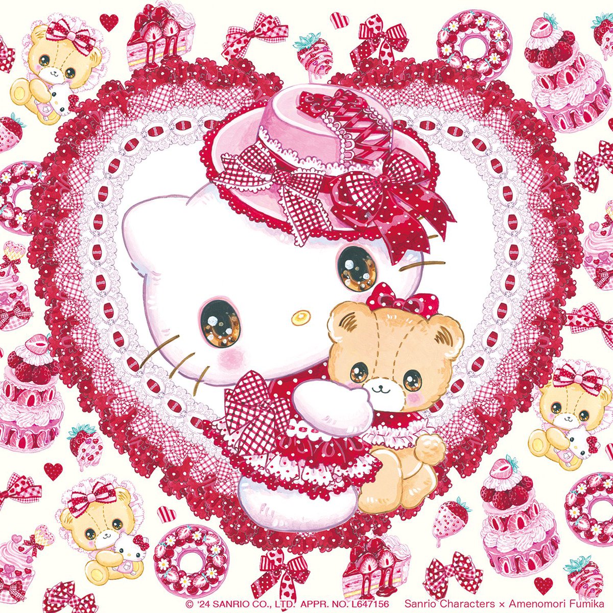 piinkimi_'s tweet photo. sanrio characters × amenomori fumika https://t.co/r3A7FP7kTy