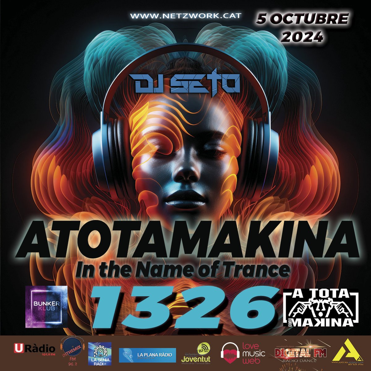 Atotamakina, In the name of trance ,2 hores inthemix amb l'autèntica cultura Trance,t'arriba cada cap de setmana des <a href="/AntenaAldaia/">Antena Aldaia</a> , i cada primer de mes les novetats més brutals #ATM antenaaldaia.com/radiocarta/9/a…
