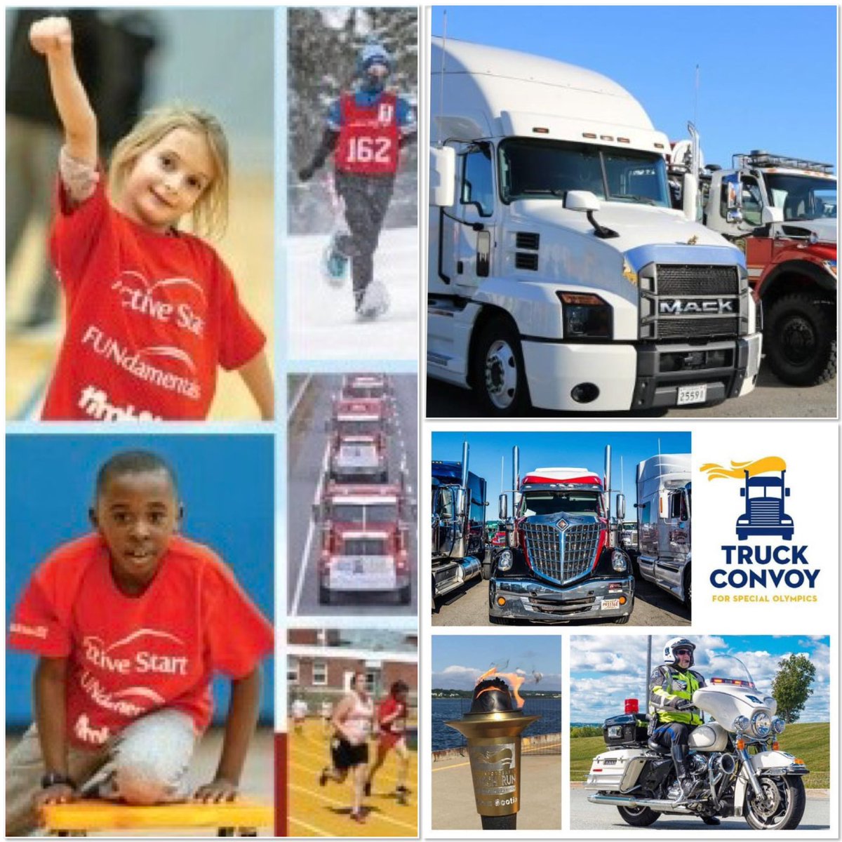 NSLETR's tweet image. Shout out to the dedicated members @HfxRegPolice 🏍️🚔 along w/ law enforcement officers province-wide @NSLETR who helped safely guide the 🌎’s largest convoy of 222 #bigrigs 🚛 @truckconvoyns thru #HRM streets. $167,700 raised for the athletes 🏃🏻‍♀️@SpecialONS