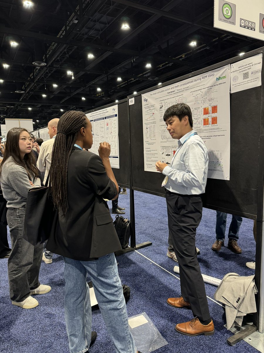 Super lively discussion happening at poster F21 about Dr Senzai’s dream decoding work!