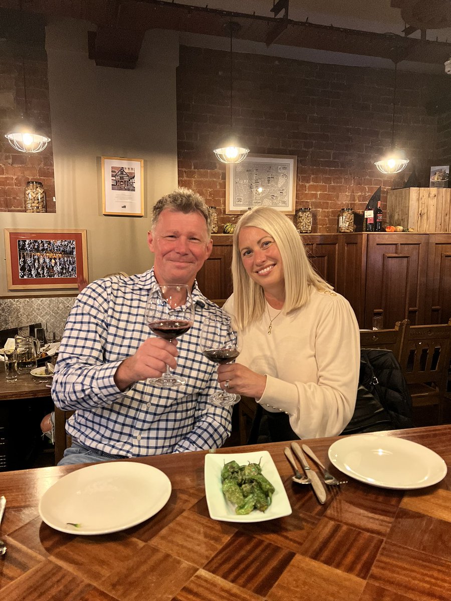 In our favourite local tapas restaurant <a href="/Evunarestaurant/">Evuna</a> celebrating hub’s birthday! Amazing wine, food and service as always! 🍷🥰🥳