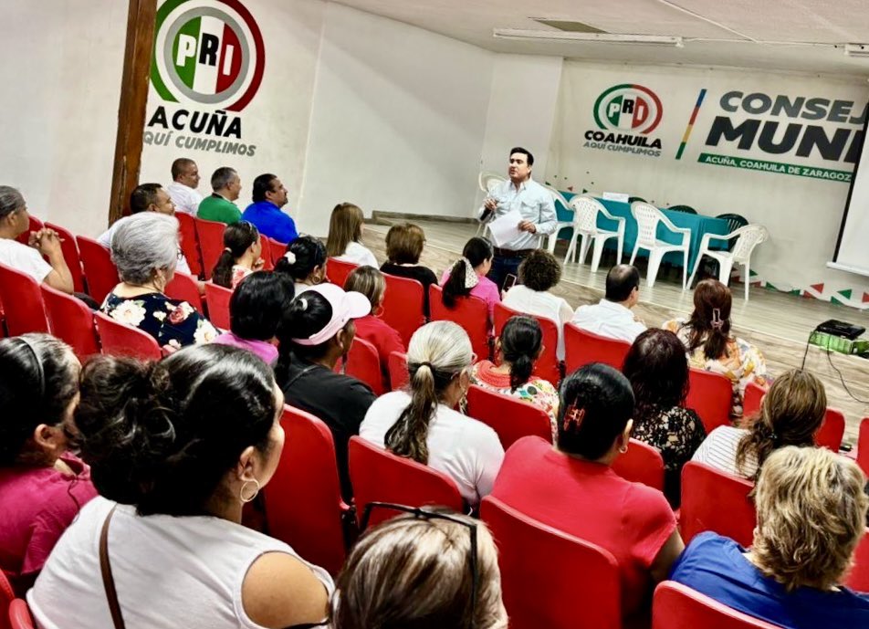 PRIdeAcuna's tweet photo. Como un compromiso para nuestra comunidad priísta y nuestra sociedad, continuamos trabajando en nuestras Jornadas de Reflexión, en donde, nuestras y nuestros líderes vienen marcando un rumbo fijo para continuar siendo el mejor partido de México. 

#AquíCumplimos

Carlos Robles https://t.co/MsrHPCGFn9