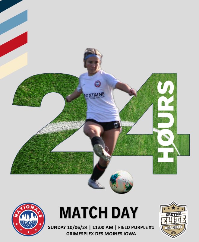 Nationals 09 Blue ECNL (@09nationalsblue) on Twitter photo Wrapped up game one with a nice win against Sporting Iowa. Next up <a href="/GretnaEliteAcad/">Gretna Elite Academy</a> tomorrow at 11:AM Field Purple 1
<a href="/NationalsGA/">Nationals Girls Academy</a> <a href="/ECNLgirls/">ECNL Girls</a> <a href="/USYouthSoccer/">US Youth Soccer</a> <a href="/TopDrawerSoccer/">TopDrawerSoccer</a> <a href="/PrepSoccer/">Prep Soccer ⚽️</a>
<a href="/CoachDR7/">David Robertson</a> <a href="/ImCollegeSoccer/">College Soccer Truth ™</a> <a href="/wearesoccer_mi/">We Are Soccer Michigan</a> <a href="/TheSoccerWire/">SoccerWire</a>
<a href="/csciclunasoccer/">Cate Scicluna</a> Wrapped up game one with a nice win against Sporting Iowa. Next up <a href="/GretnaEliteAcad/">Gretna Elite Academy</a> tomorrow at 11:AM Field Purple 1
<a href="/NationalsGA/">Nationals Girls Academy</a> <a href="/ECNLgirls/">ECNL Girls</a> <a href="/USYouthSoccer/">US Youth Soccer</a> <a href="/TopDrawerSoccer/">TopDrawerSoccer</a> <a href="/PrepSoccer/">Prep Soccer ⚽️</a>
<a href="/CoachDR7/">David Robertson</a> <a href="/ImCollegeSoccer/">College Soccer Truth ™</a> <a href="/wearesoccer_mi/">We Are Soccer Michigan</a> <a href="/TheSoccerWire/">SoccerWire</a>
<a href="/csciclunasoccer/">Cate Scicluna</a>