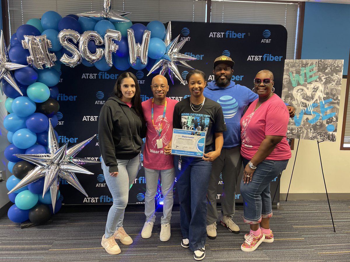 Congrats to the Richardson Engagement Team for being recognized during #SCFW! You make a huge difference in the center and are the foundation of the amazing culture we have here. Keep up the outstanding work! <a href="/angelicavse/">Angelica Nuñez</a> <a href="/troy_orr/">Troy Orr</a> <a href="/jamesbmore_att/">James Blackmore</a> <a href="/AljishiMoe_W/">Moe Aljishi</a> <a href="/VirtualSalesExp/">Virtual Sales Experience</a>