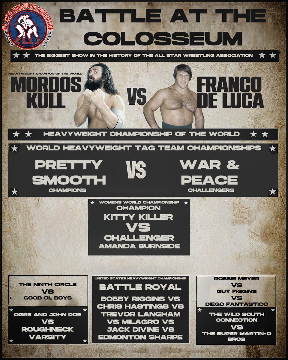 AIIStarWrestle's tweet image. Well... I think I have my next show to search for.