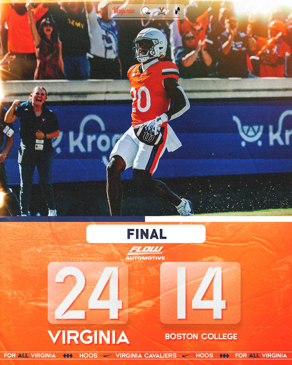 4-1.

#UVAStrong | #GoHoos⚔️
