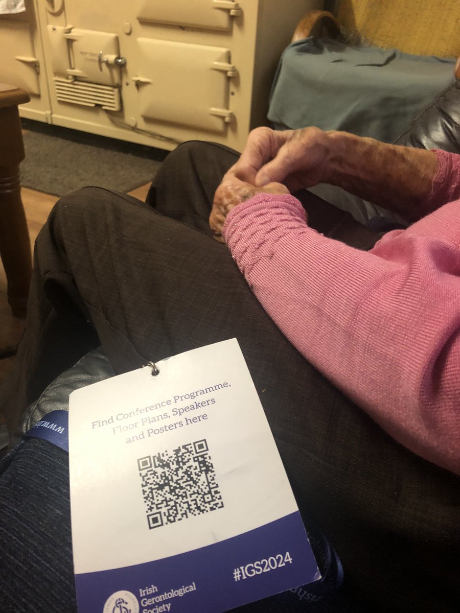 Paul Claffey (@nirsandfar) on Twitter photo What a privilege to visit my 100yo Granny on way home from #IGS2024 for tea & homemade crumble! She was particularly amazed by the concept of hospital@home. “Hopefully”, she laughed, “I’ll never need it!” Well done to all <a href="/irishgerontsoc/">Irish Gerontological Society</a> See you in Killarney 2025 What a privilege to visit my 100yo Granny on way home from #IGS2024 for tea & homemade crumble! She was particularly amazed by the concept of hospital@home. “Hopefully”, she laughed, “I’ll never need it!” Well done to all <a href="/irishgerontsoc/">Irish Gerontological Society</a> See you in Killarney 2025
