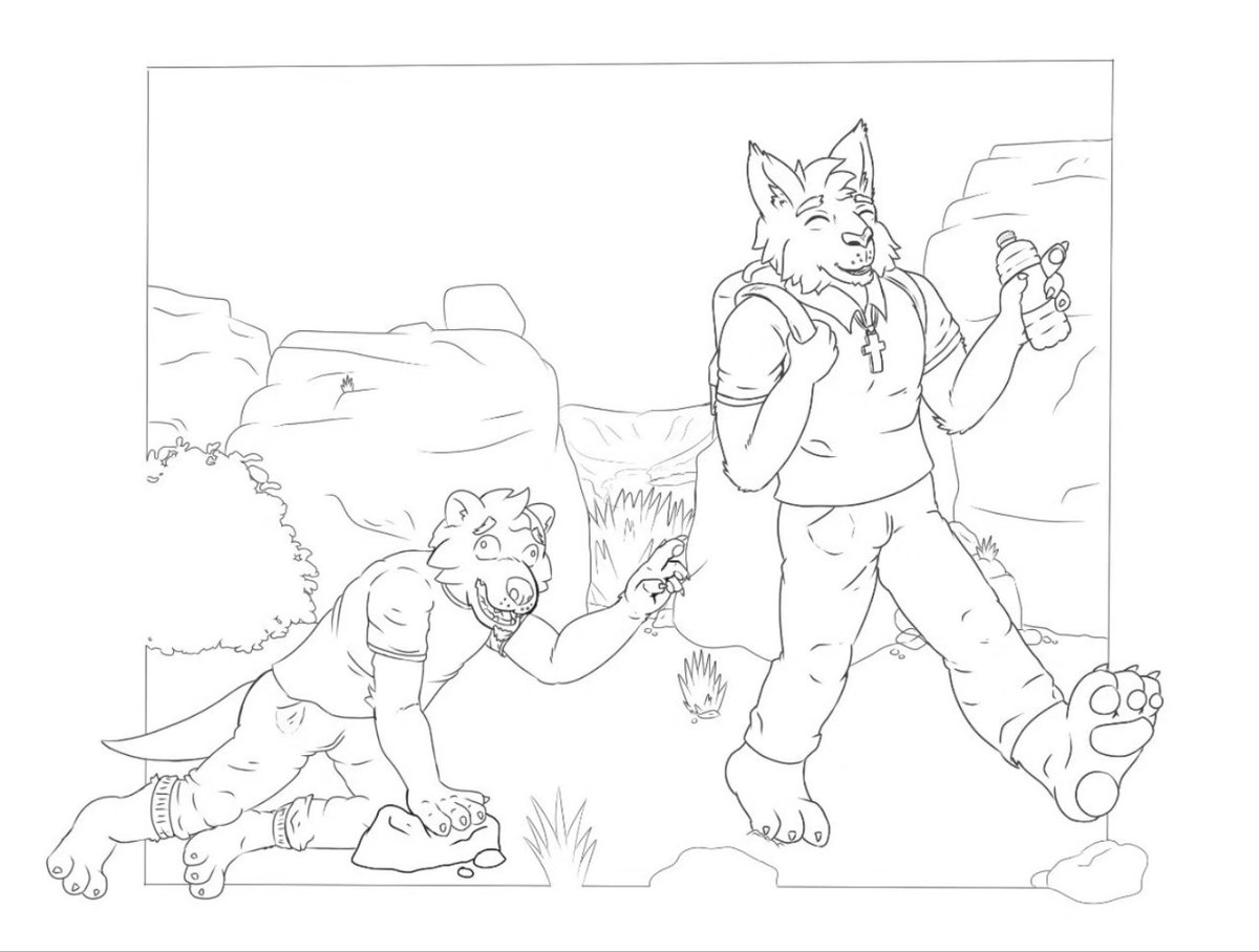 leeamrok's tweet photo. (WIP) Let's go for a hike he said... it'll be fun he said...
#furry #furryart #furryartist #echovn #chasehunter #chunt #fanart https://t.co/By3XQj7QxL