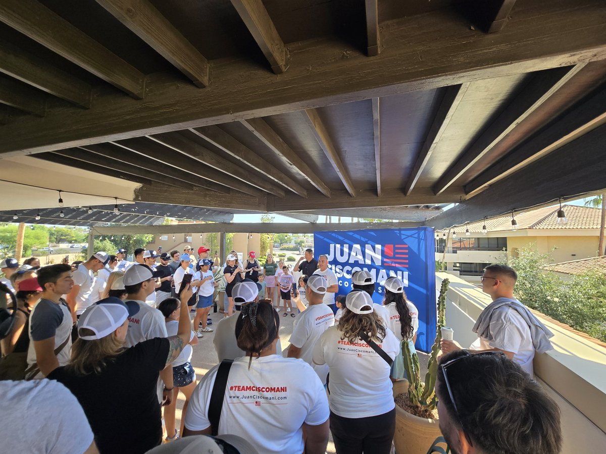Young Republicans across the country hosted by the <a href="/ArizonaYRs/">Arizona Young Republicans</a> are out knocking doors for <a href="/KariLake/">Kari Lake</a> and <a href="/JuanCiscomani/">Juan Ciscomani</a> in 100-degree weather to save America! #YRsLead