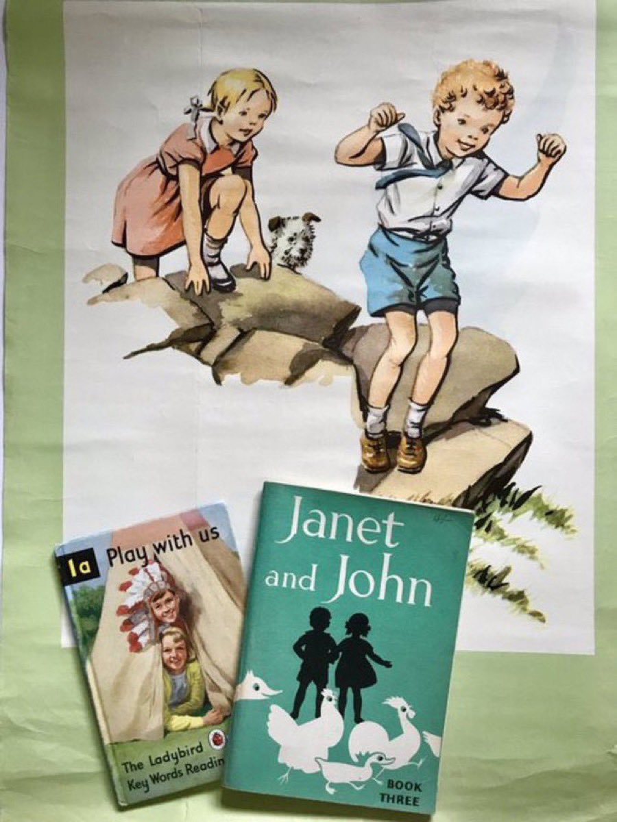 Remember these two characters?

I do, even though at school I learnt to read with Peter and Jane (Ladybird) rather than Janet and John (not Ladybird)