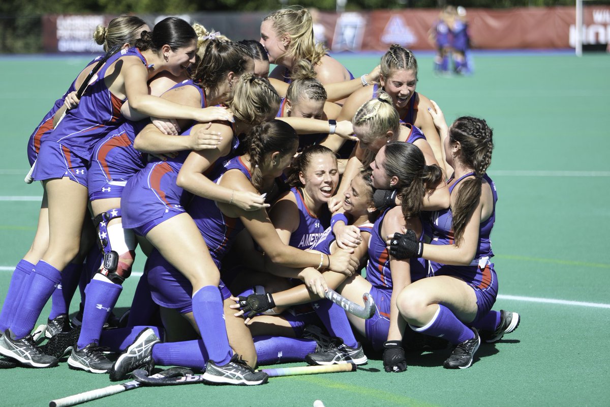 In the final seconds! A thrilling, 3-2 come-from-behind win for <a href="/AU_FieldHockey/">AU Field Hockey</a> over Colgate!

Kaleigh Missimer with two goals and Federica Turina Dellamaggiore with the magical game-winner. 

The Eagles are 2-0 in the Patriot League after a pair of dramatic victories. Wow. 🤩