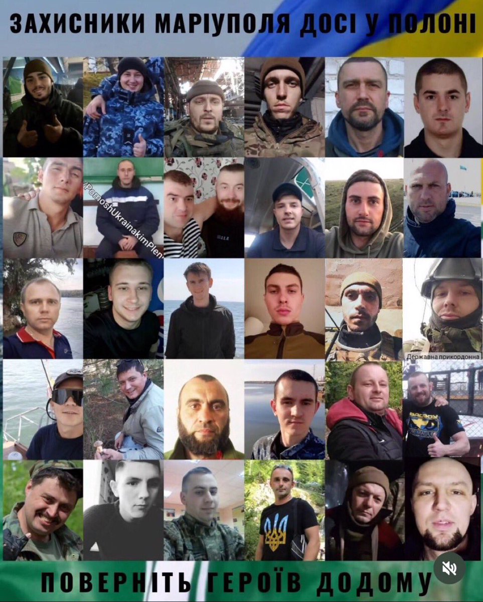choucroute_67's tweet image. ‼️Environ 700 combattants d'Azov sont toujours en captivité💔
Ne les oublions pas. Ils espèrent que nous nous souviendrons d’eux, que nous nous battrons pour leur libération et que nous en parlerons. 
Etre dans les prisons 🇷🇺équivaut à une sentence de mort lente.
954 jours de…