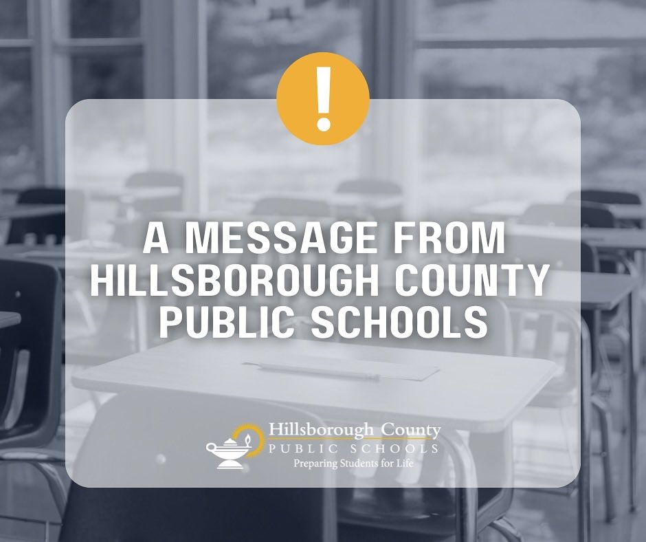 Hillsborough Schools (@hillsboroughsch) on Twitter photo HCPS is in close contact with <a href="/HillsboroughFL/">Hillsborough County</a> Emergency Management.
We are monitoring #TropicalStormMilton for potential shelter deployment.
We encourage all families and staff to prepare your own storm plans. HCPS is in close contact with <a href="/HillsboroughFL/">Hillsborough County</a> Emergency Management.
We are monitoring #TropicalStormMilton for potential shelter deployment.
We encourage all families and staff to prepare your own storm plans.