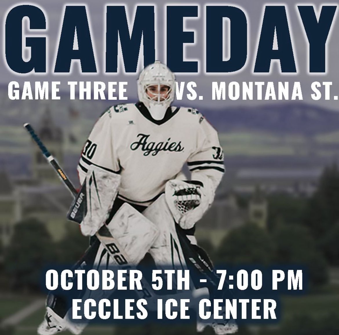 LAST GAME OF THE WEEKEND - Your Aggies are looking to continue rolling for the third game this weekend against Montana State University! LET'S PACK ECCLES!
Doors open at 6:00pm. Get your tix online or at the door!
Link for tix in our bio