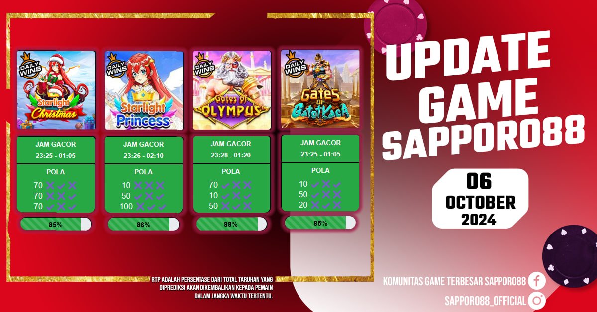 sapporo88_ofc's tweet photo. 🔥INFO UPDATE BOCORAN REKOMENDASI SAPPORO88 MALAM INI BOSKU 🔥
Untuk Info lebih lengkap update bocoran SAPPORO88, silahkan di cek di link dibawah ini ya bosku

BOCORAN SAPPORO88 :
https://t.co/9V9K6lmxJF
*𝐂𝐇𝐀𝐍𝐍𝐄𝐋 𝐖𝐇𝐀𝐓𝐒𝐀𝐏𝐏 : https://t.co/SUrq2RdL1z https://t.co/IIMEVJPYuG